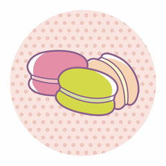 france Macarons theme elements vector,eps