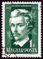 Postage stamp Hungary 1949 Sandor Petofi, Poet