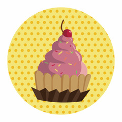 decorating cake theme elements vector,eps10