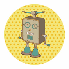Naklejka premium robot theme elements vector,eps