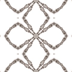 Seamless kaleidoscope texture or pattern in brown 5