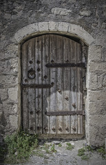 Fototapeta na wymiar Doorway at Kales Fort in Lerapetra