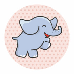 animal elephant cartoon theme elements