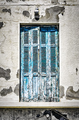 Fototapeta na wymiar Old Blue Door