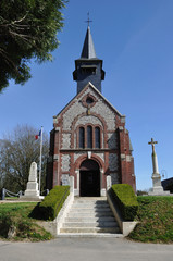 Fototapeta premium Eglise de Saint-Martin-aux-Arbres (Seine-Maritime)