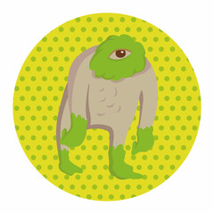 monster cartoon theme elements vector,eps