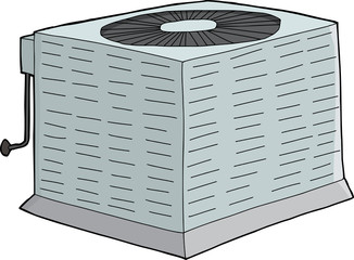 Isolated Metal AC Unit