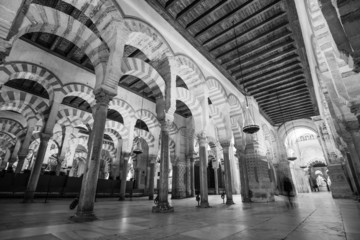 Naklejka premium The interior of Mezquita in Cordoba, Spain
