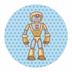 robot theme elements vector,eps