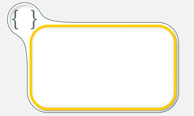 Abstract frame for your text and square brackets
