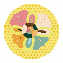 flower theme elements vector,eps