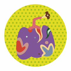 style pumpkin cartoon elements vector,eps