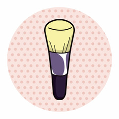 makeup brush theme elements vector,eps