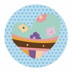 love heart cartoon elements vector,eps