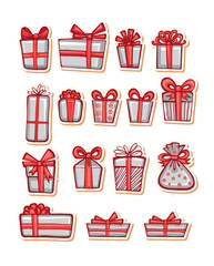 Vector illustrations of Gifts