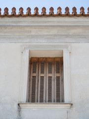 Athens, Greece,Old wooden window