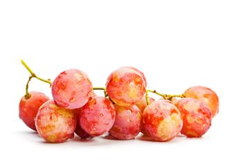 bunch of red grape 