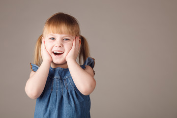 Cute little girl laughing