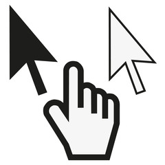 set of computer cursors