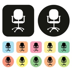 Office chair icon