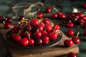 Raw Organic Red Cherries