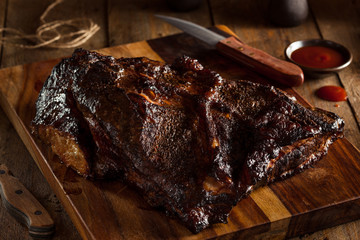 Homemade Smoked Barbecue Beef Brisket