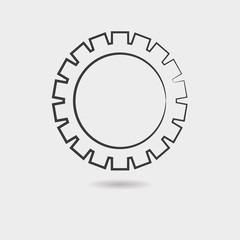 Gear vector icon
