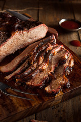 Homemade Smoked Barbecue Beef Brisket