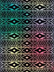 Aztec tribal mexican seamless pattern
