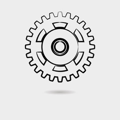 Gear vector icon