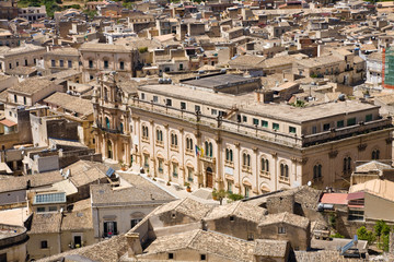 Fototapeta na wymiar Town hall, Scicli, Sicily
