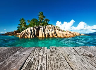 Deurstickers Tropisch strand Prachtig tropisch eiland