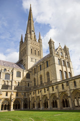 Fototapeta na wymiar Norwich Cathedral in England
