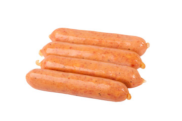 Sausages isolated on a white background