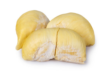 King of fruits, durian on white background
