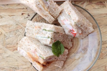 Club sandwich was the delicious