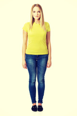 Fototapeta premium Young casual student woman.