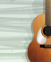 Acoustic guitar card