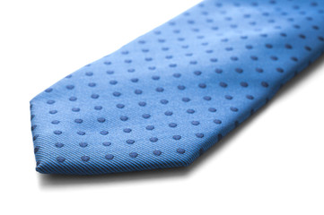 Blue spot tie