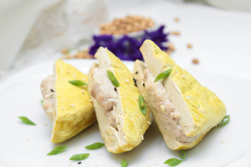 Tofu with chicken