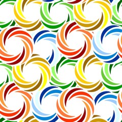 Seamless vivid swirl pattern