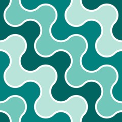 Seamless water wave pattern