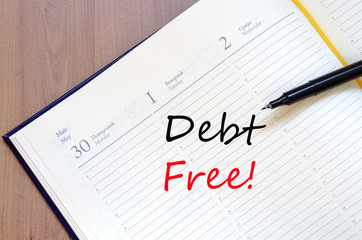 Debt Free Concept