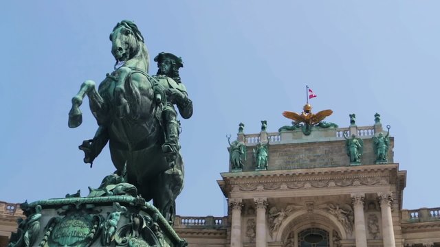 Reiterdenkmal Prinz Eugen vor Hofburg Wien