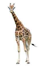 giraffe isolated on white background 