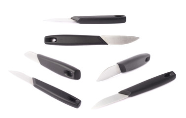 Steel kitchen knife isolated