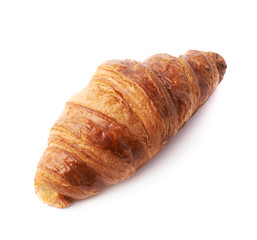 Sweet croissant pastry isolated