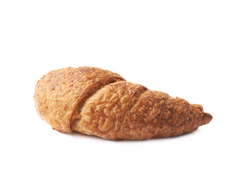 Sweet croissant pastry isolated