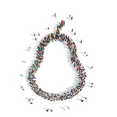 people in the shape of a pear.