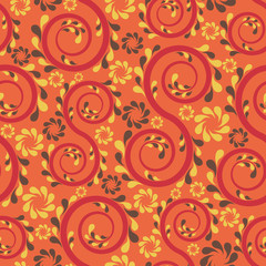 Swirl floral seamless